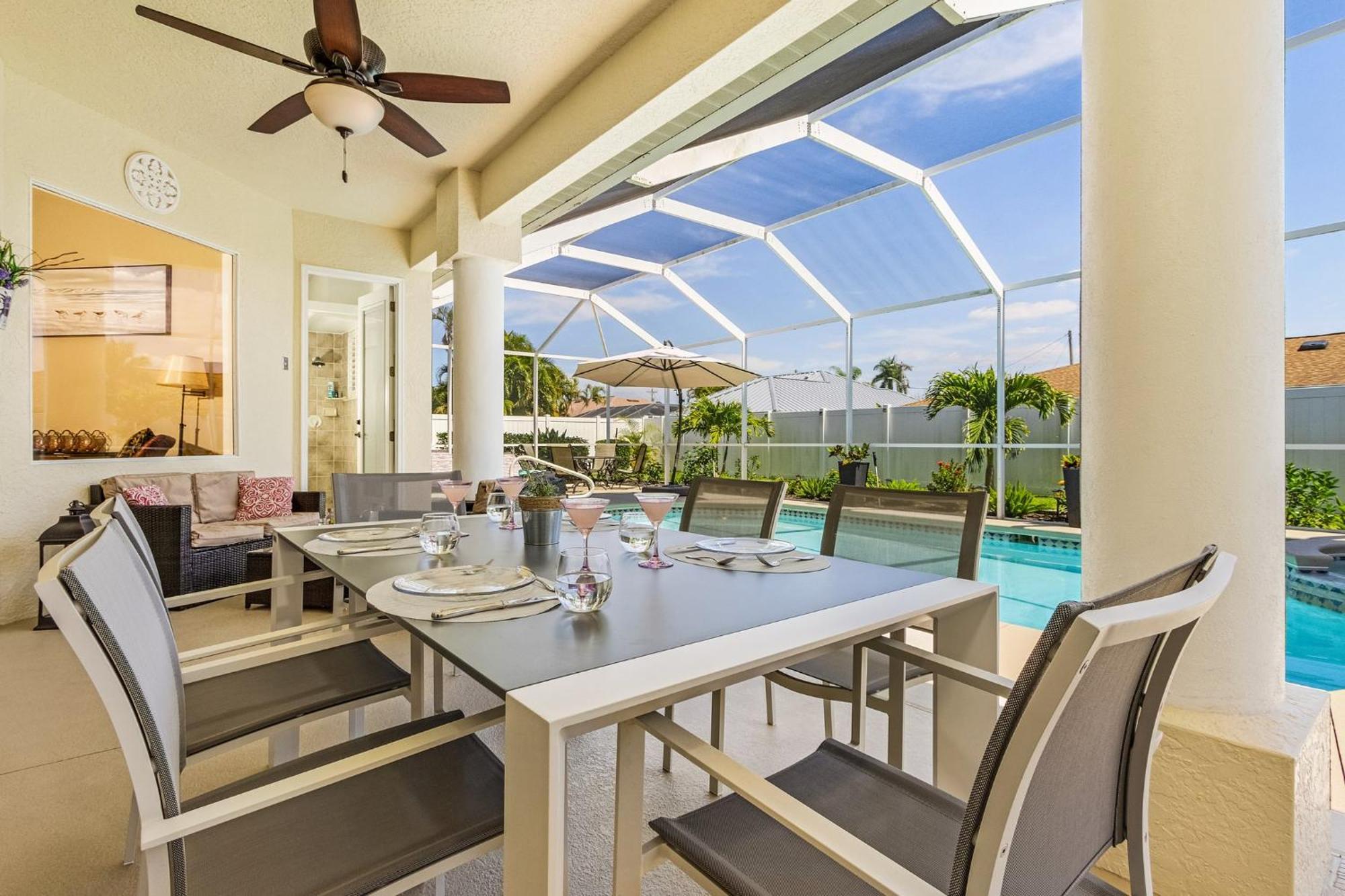 Villa-Haze, Lots Of Privacy, Solar & Electric Heated Pool And Spa Cape Coral Eksteriør billede