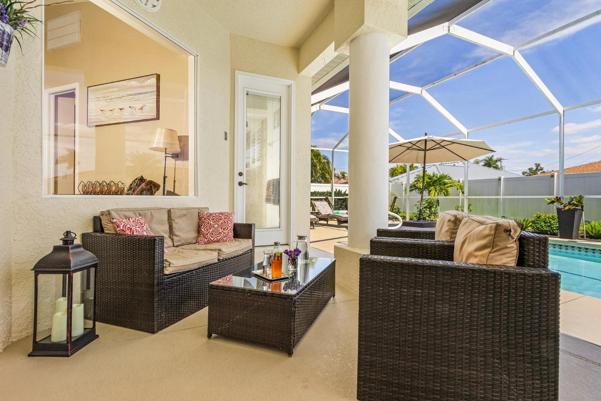Villa-Haze, Lots Of Privacy, Solar & Electric Heated Pool And Spa Cape Coral Eksteriør billede