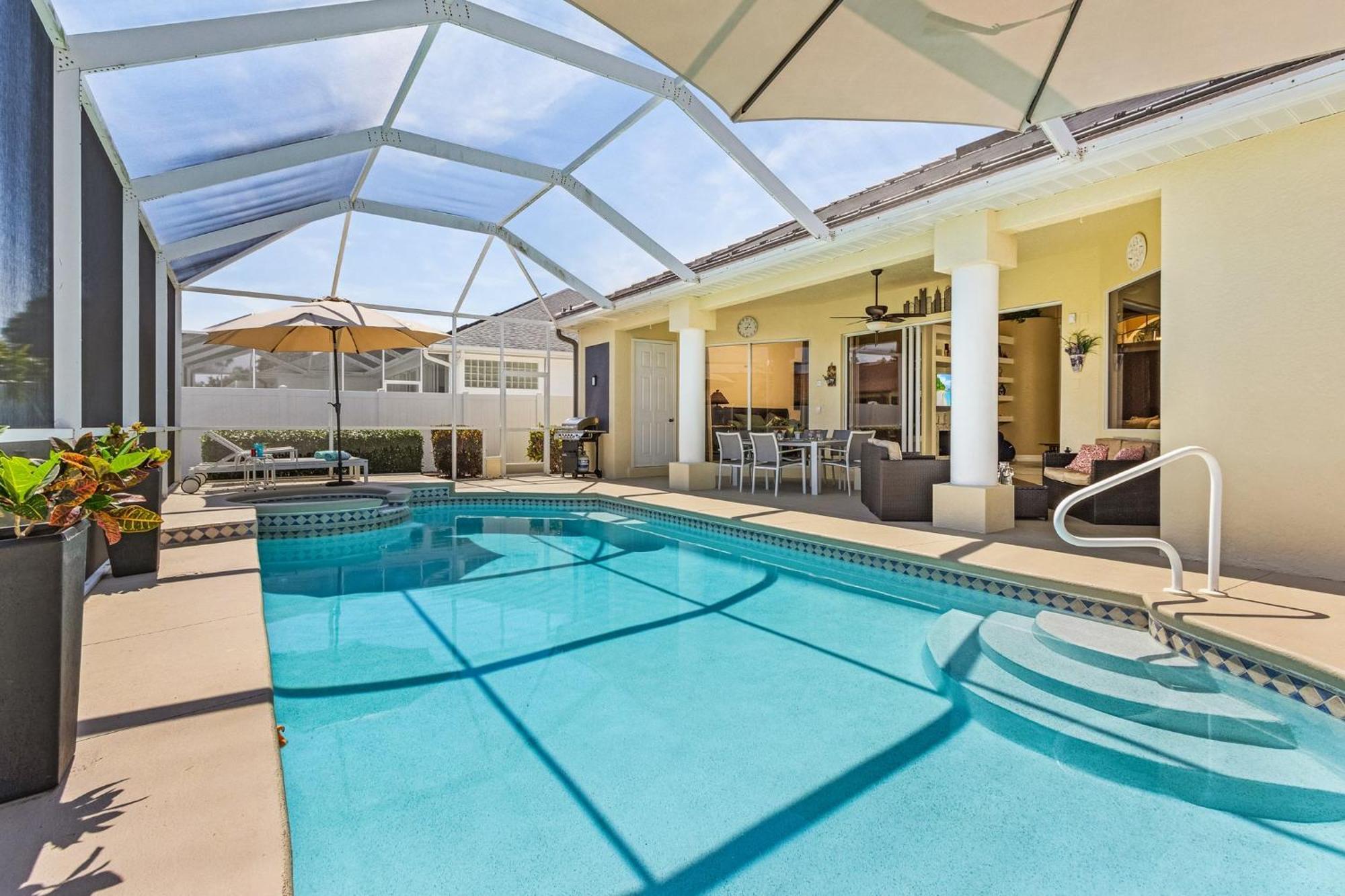 Villa-Haze, Lots Of Privacy, Solar & Electric Heated Pool And Spa Cape Coral Eksteriør billede